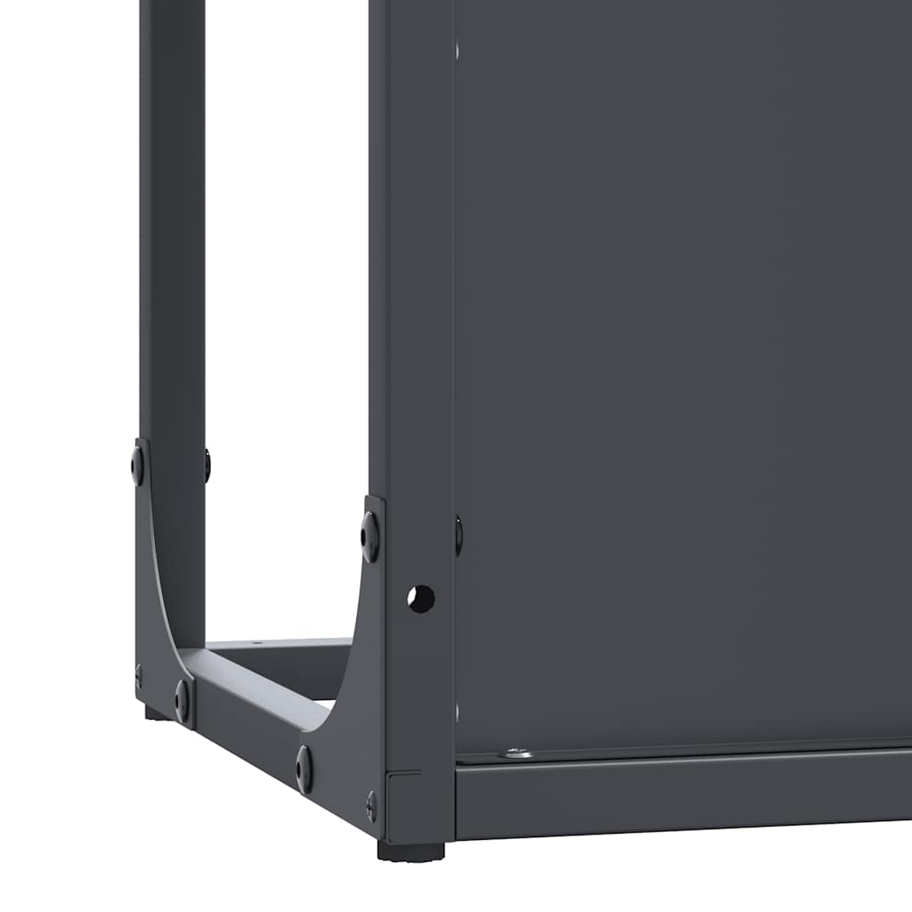 Firewood Rack Anthracite 25x25x100 cm Cold-rolled steel