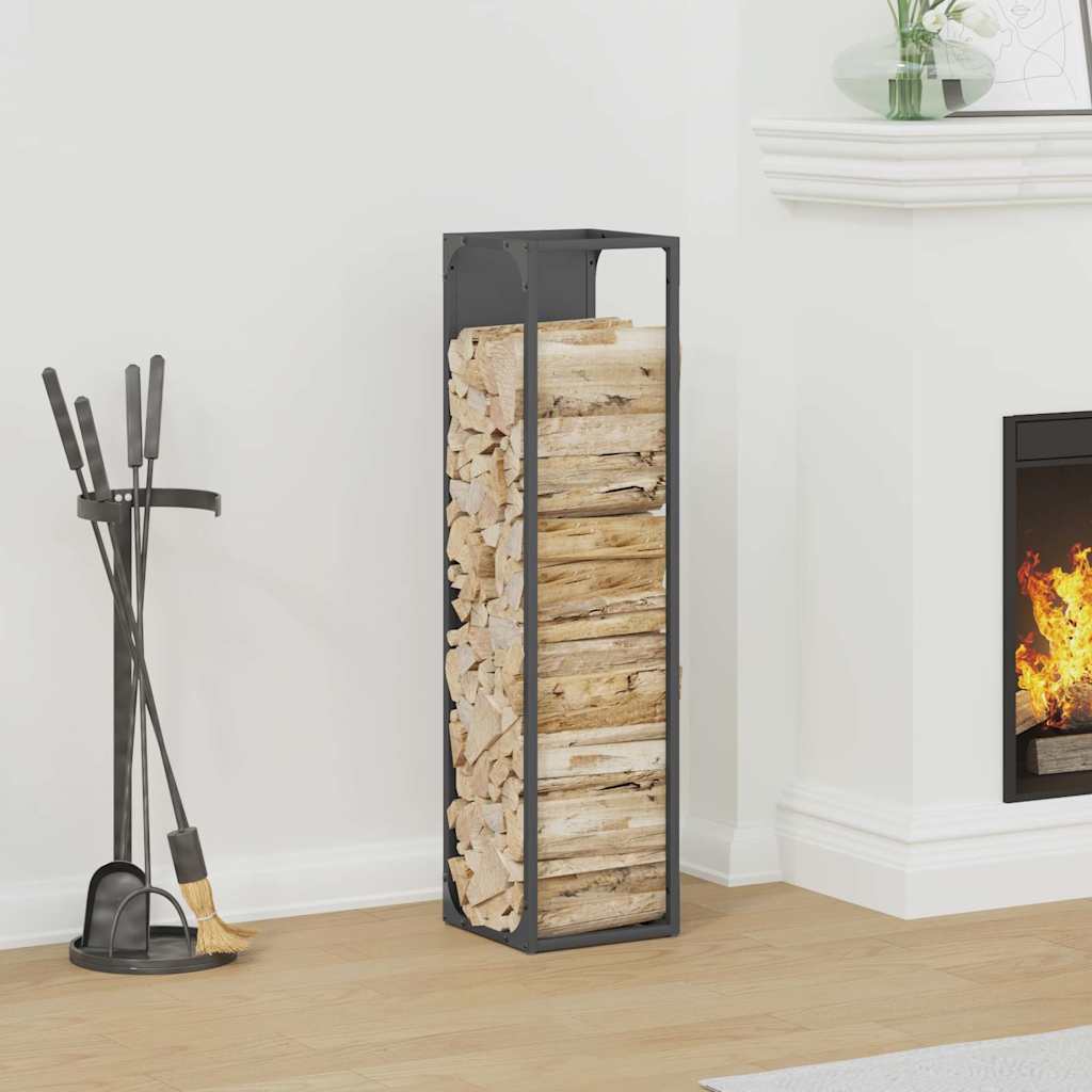 Firewood Rack Anthracite 25x25x100 cm Cold-rolled steel