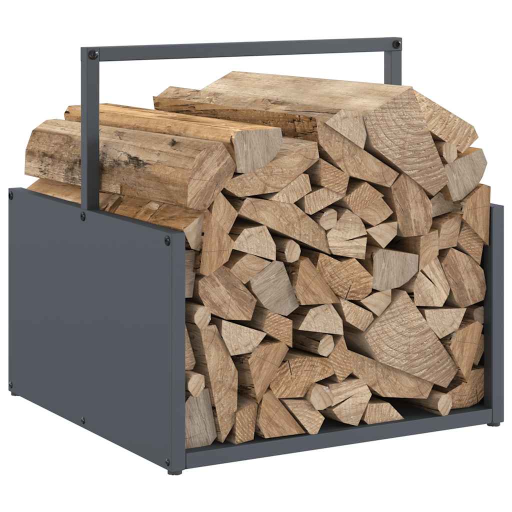 Firewood Rack Anthracite 40x40x40 cm Cold-rolled steel