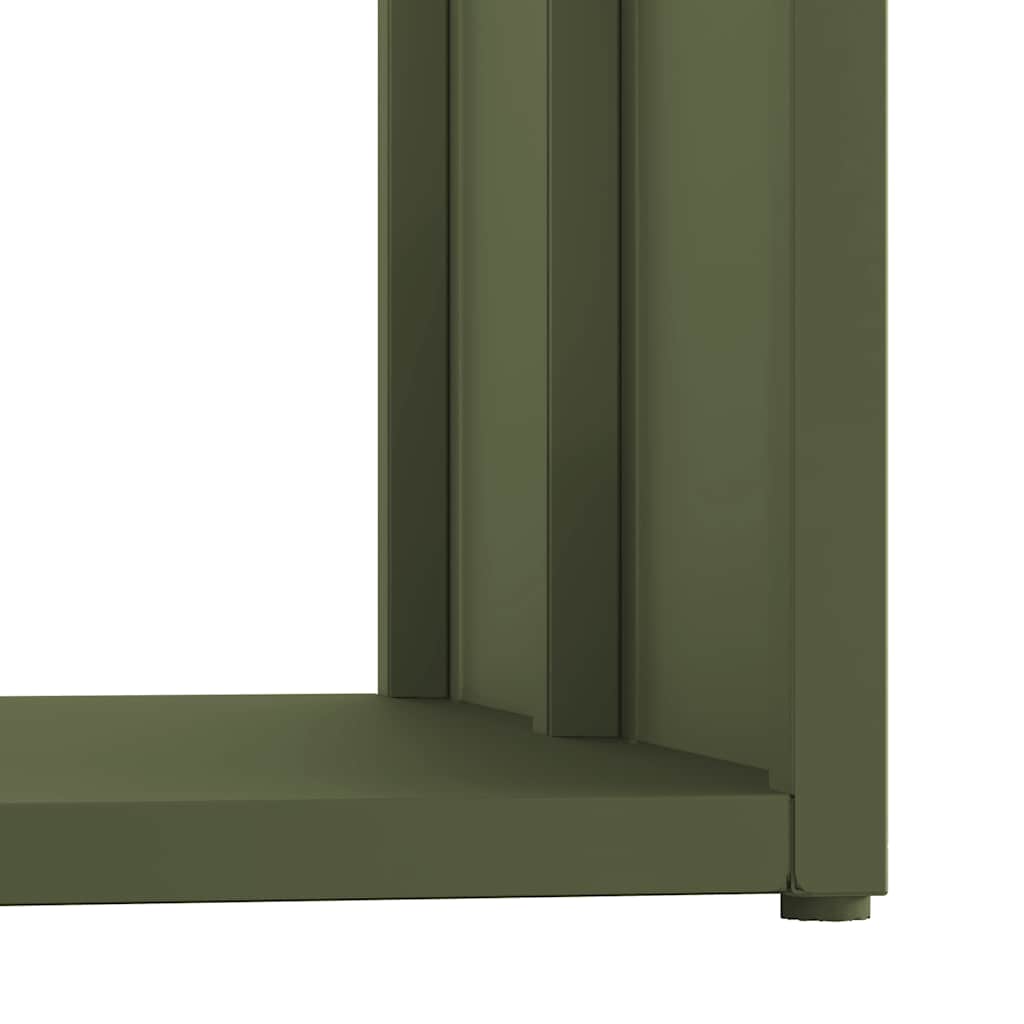 Firewood Rack Olive Green 40x40x40 cm Cold-rolled steel