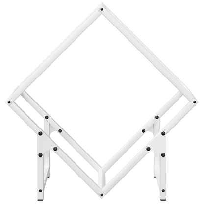 Firewood Rack White 50x25x50 cm Cold-rolled steel