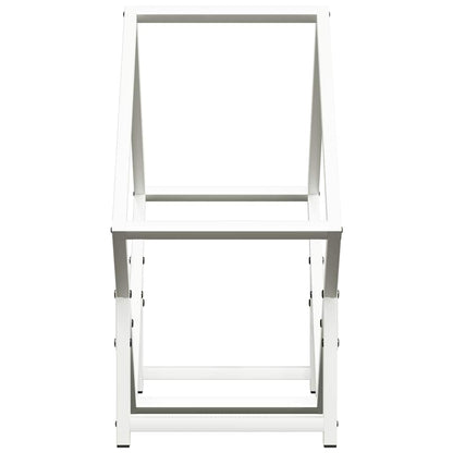 Firewood Rack White 50x25x50 cm Cold-rolled steel