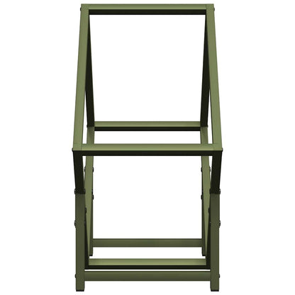 Firewood Rack Olive Green 50x25x50 cm Cold-rolled steel