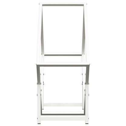 Firewood Rack White 60x25x60 cm Cold-rolled steel