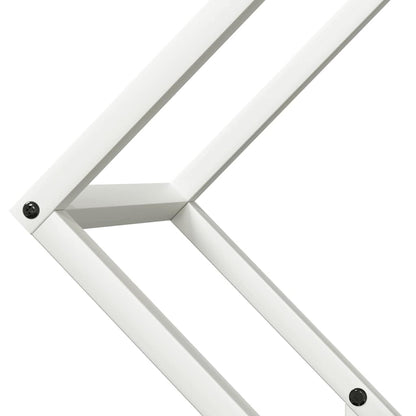 Firewood Rack White 60x25x60 cm Cold-rolled steel