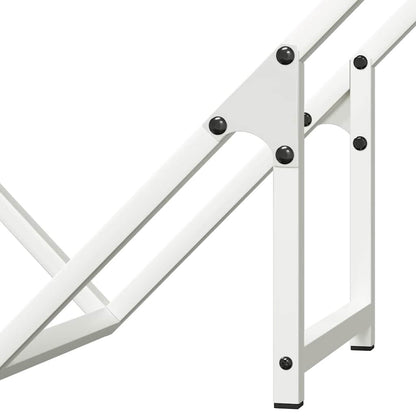 Firewood Rack White 60x25x60 cm Cold-rolled steel