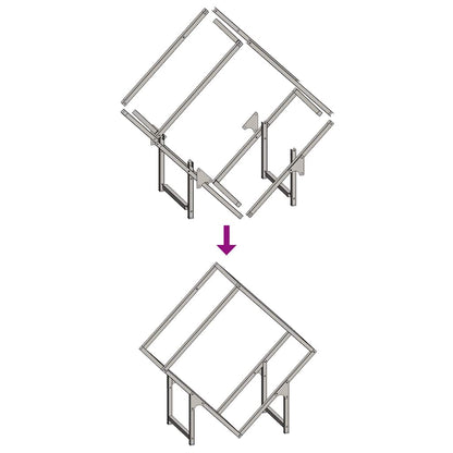 Firewood Rack White 60x25x60 cm Cold-rolled steel