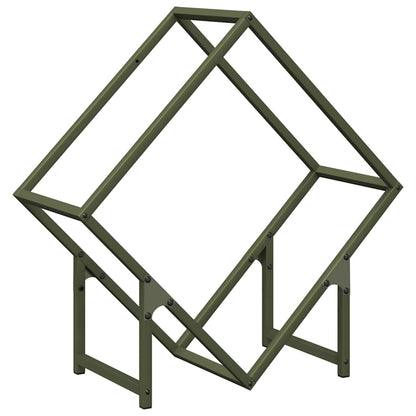 Firewood Rack Olive Green 60x25x60 cm Cold-rolled steel