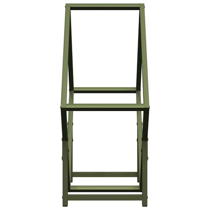 Firewood Rack Olive Green 60x25x60 cm Cold-rolled steel