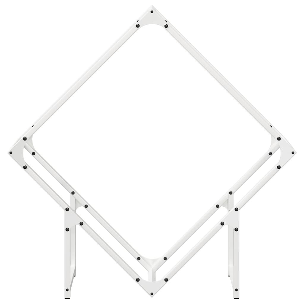 Firewood Rack White 80x25x80 cm Cold-rolled steel