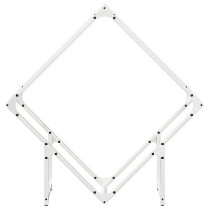 Firewood Rack White 80x25x80 cm Cold-rolled steel