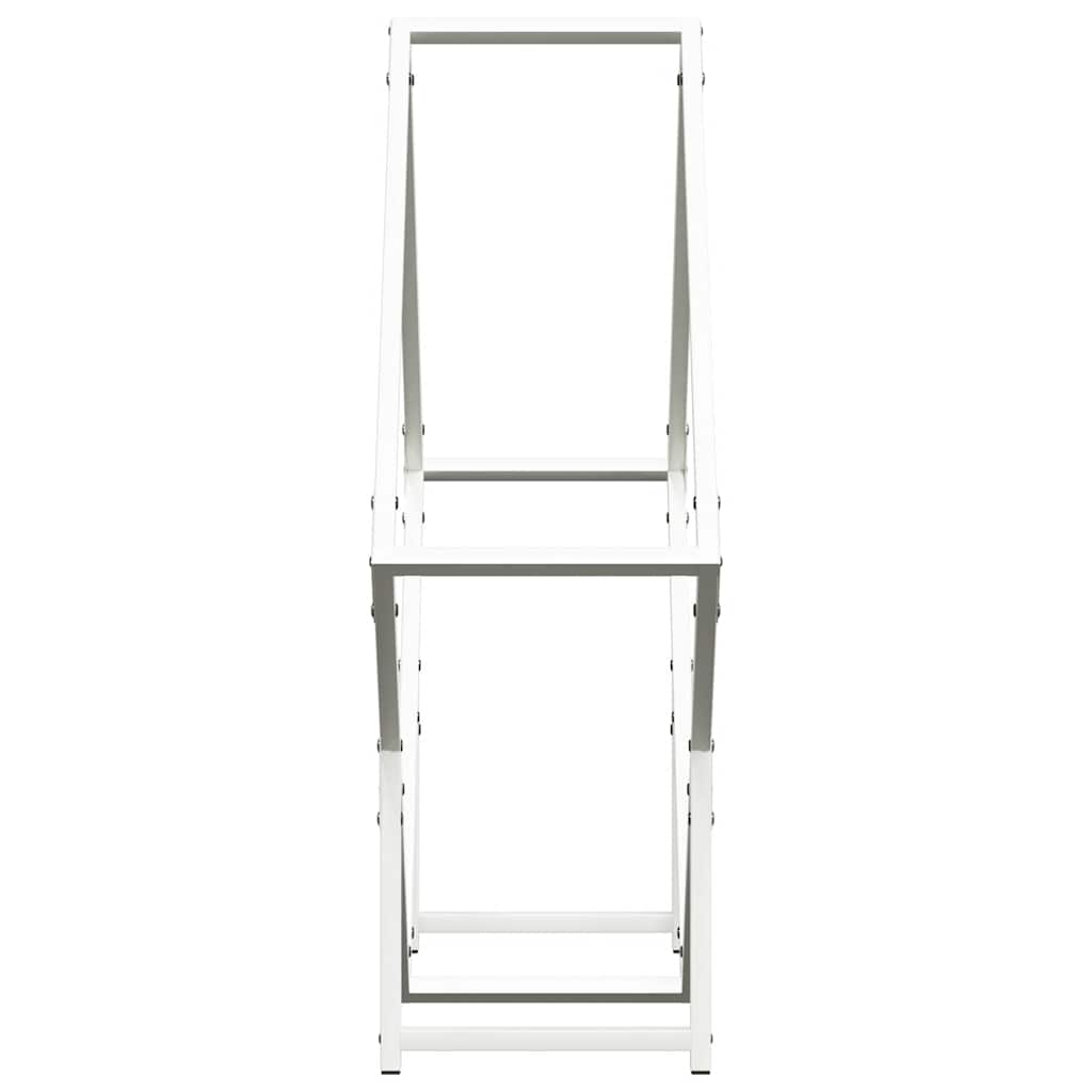 Firewood Rack White 80x25x80 cm Cold-rolled steel