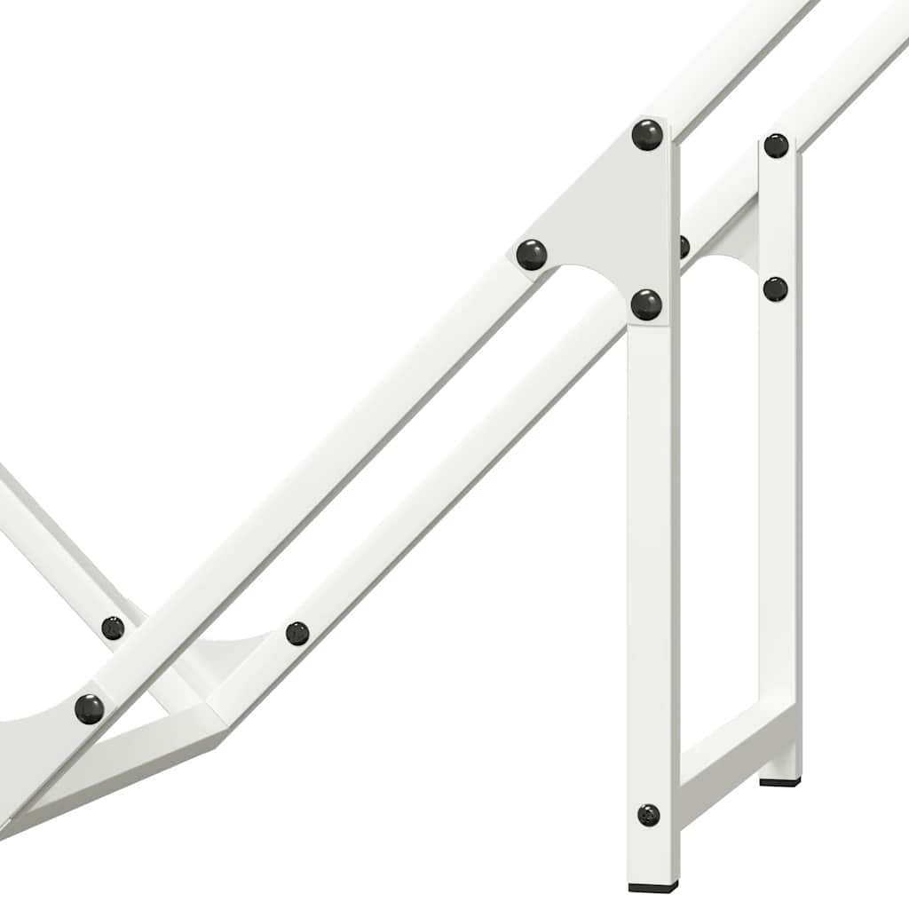 Firewood Rack White 80x25x80 cm Cold-rolled steel