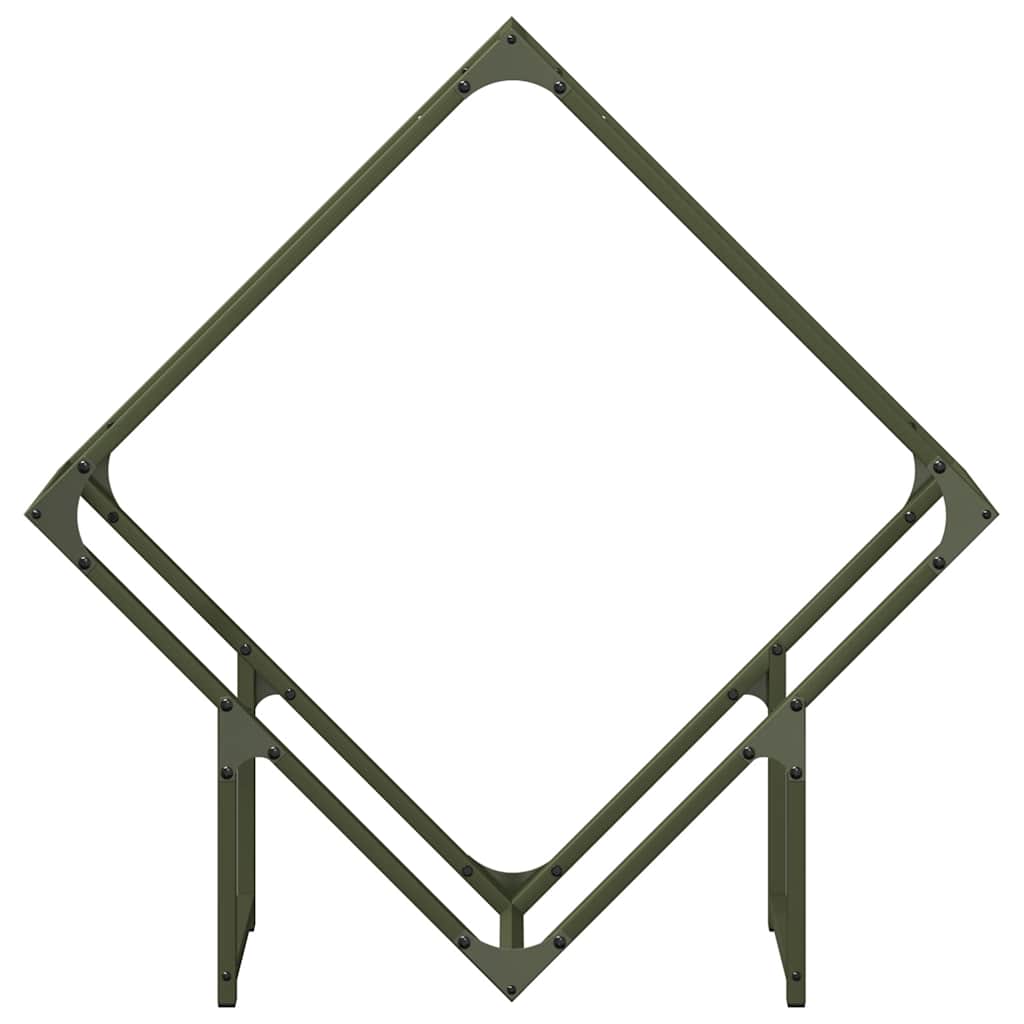 Firewood Rack Olive Green 80x25x80 cm Cold-rolled steel