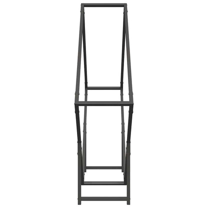 Firewood Rack Black 100x25x100 cm Cold-rolled steel