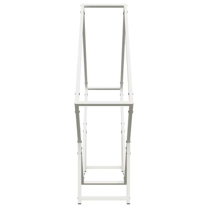 Firewood Rack White 100x25x100 cm Cold-rolled steel