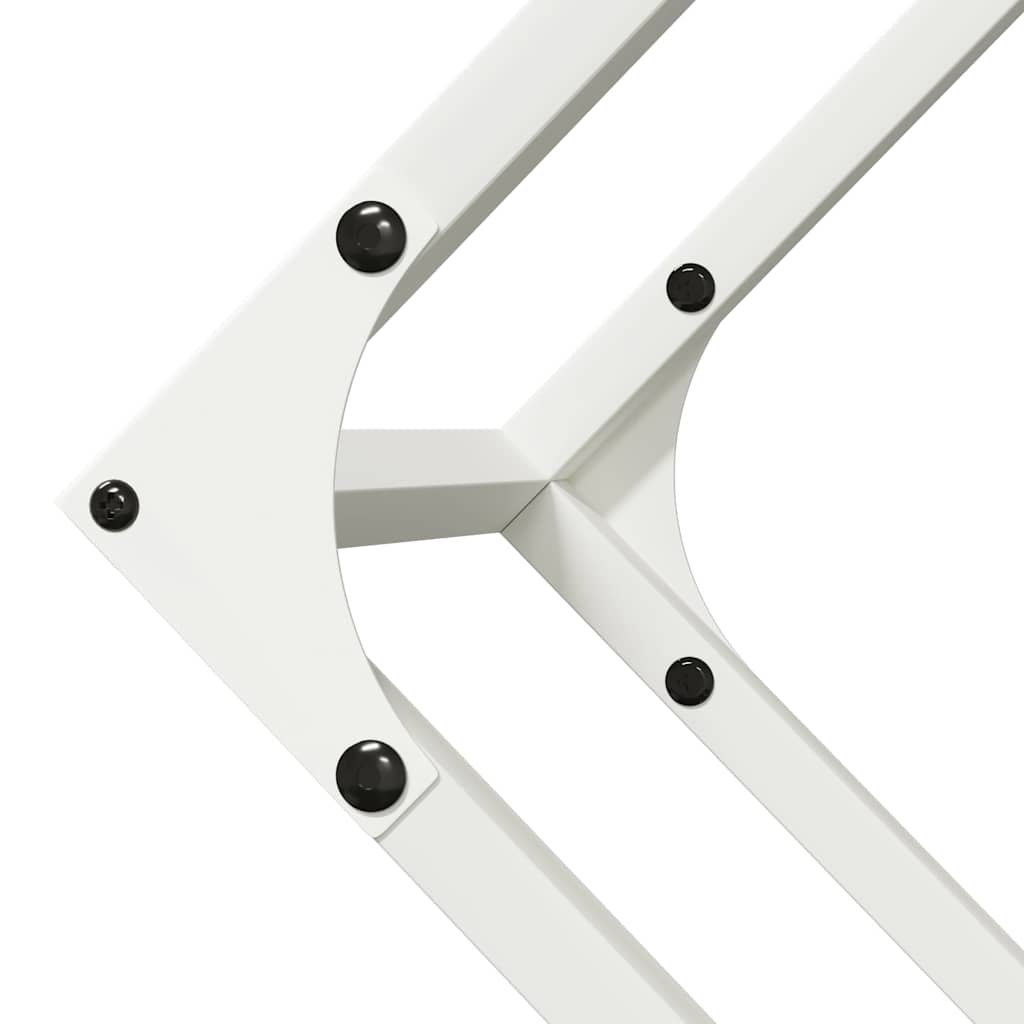 Firewood Rack White 100x25x100 cm Cold-rolled steel