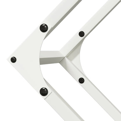 Firewood Rack White 100x25x100 cm Cold-rolled steel