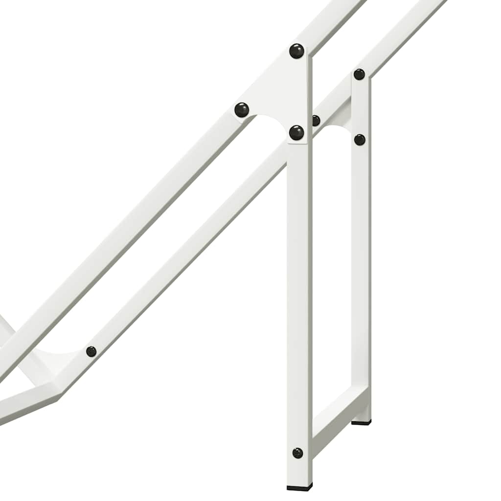 Firewood Rack White 100x25x100 cm Cold-rolled steel