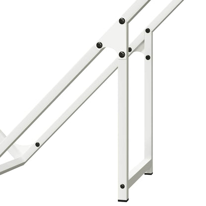 Firewood Rack White 100x25x100 cm Cold-rolled steel