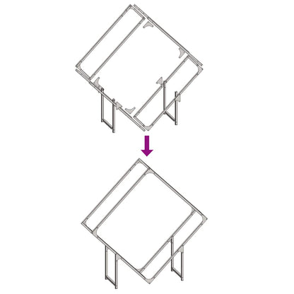 Firewood Rack White 100x25x100 cm Cold-rolled steel