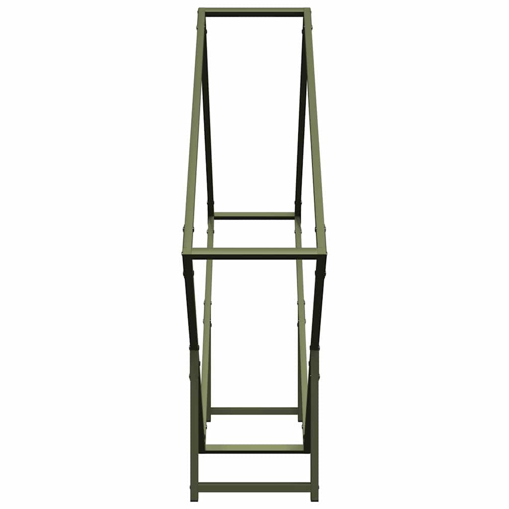 Firewood Rack Olive Green 100x25x100 cm Cold-rolled steel