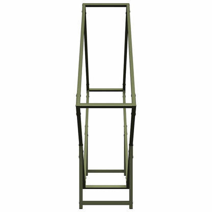 Firewood Rack Olive Green 100x25x100 cm Cold-rolled steel