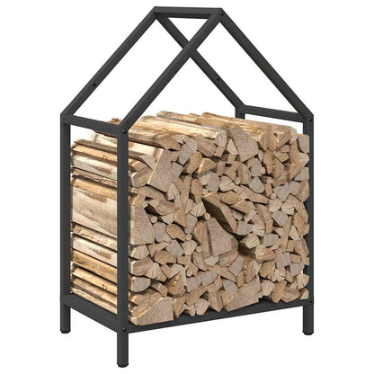 Firewood Rack Black 40x25x60 cm Cold-rolled steel