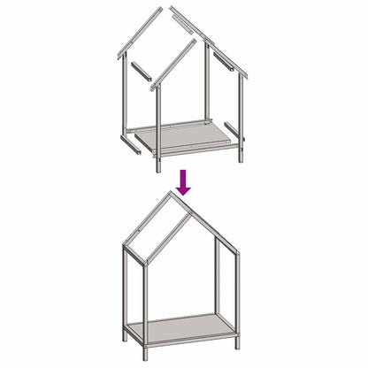 Firewood Rack Black 40x25x60 cm Cold-rolled steel