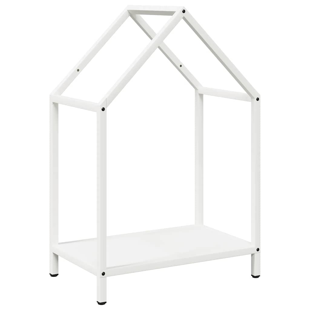 Firewood Rack White 40x25x60 cm Cold-rolled steel