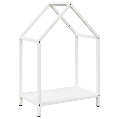 Firewood Rack White 40x25x60 cm Cold-rolled steel