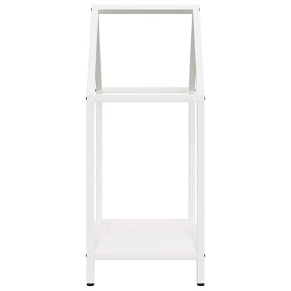 Firewood Rack White 40x25x60 cm Cold-rolled steel