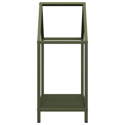 Firewood Rack Olive Green 40x25x60 cm Cold-rolled steel