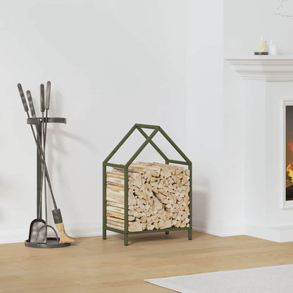 Firewood Rack Olive Green 40x25x60 cm Cold-rolled steel