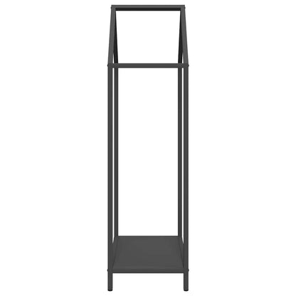 Firewood Rack Black 40x25x90 cm Cold-rolled steel