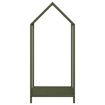 Firewood Rack Olive Green 40x25x90 cm Cold-rolled steel