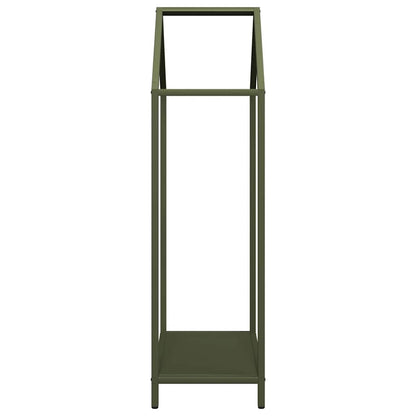 Firewood Rack Olive Green 40x25x90 cm Cold-rolled steel