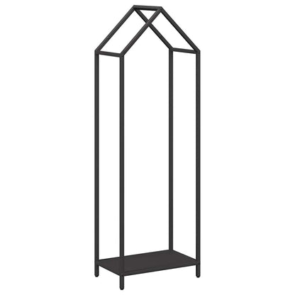 Firewood Rack Black 40x25x120 cm Cold-rolled steel