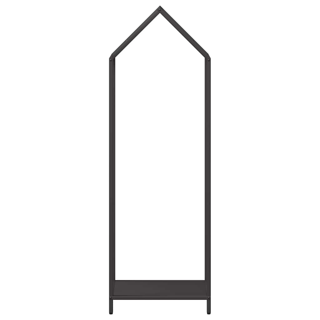 Firewood Rack Black 40x25x120 cm Cold-rolled steel
