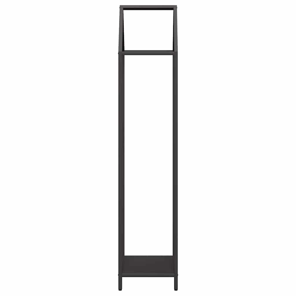 Firewood Rack Black 40x25x120 cm Cold-rolled steel
