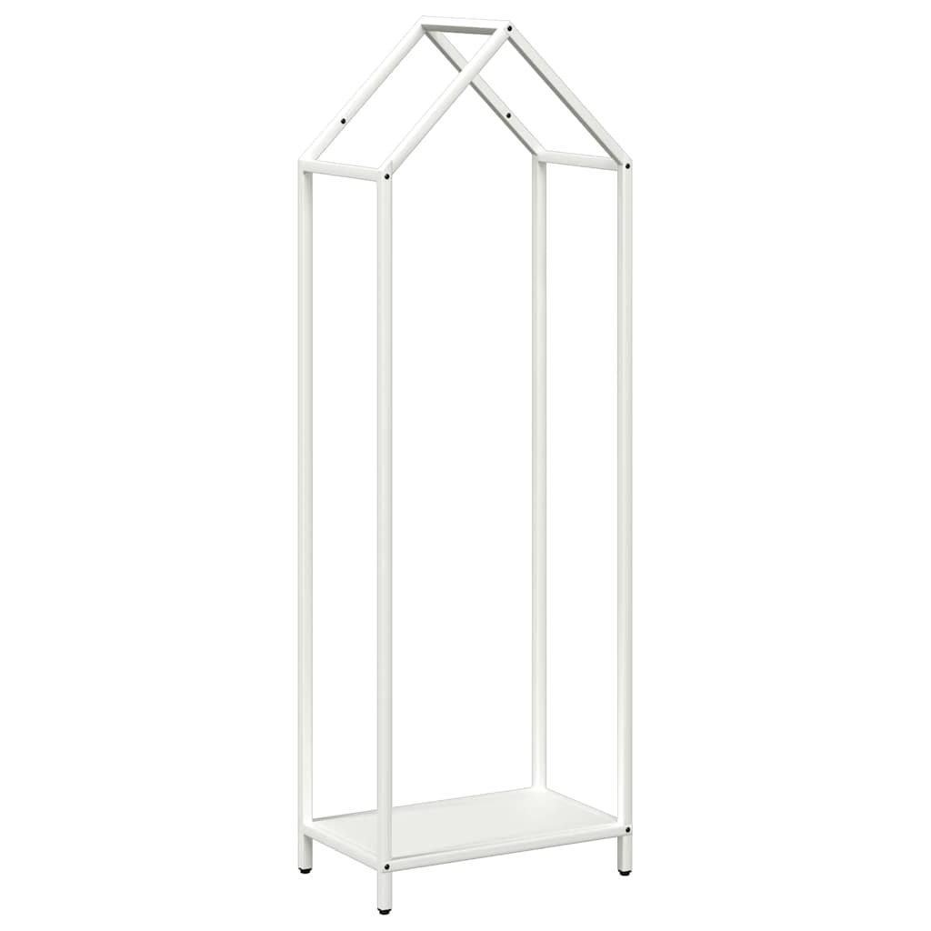 Firewood Rack White 40x25x120 cm Cold-rolled steel