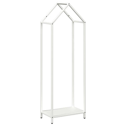 Firewood Rack White 40x25x120 cm Cold-rolled steel
