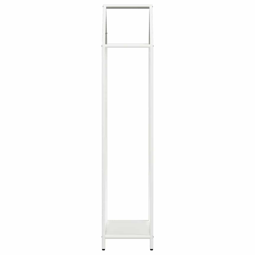 Firewood Rack White 40x25x120 cm Cold-rolled steel