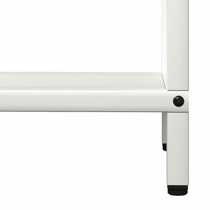 Firewood Rack White 40x25x120 cm Cold-rolled steel