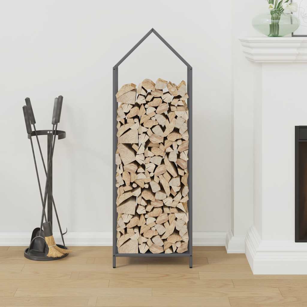 Firewood Rack Anthracite 40x25x120 cm Cold-rolled steel