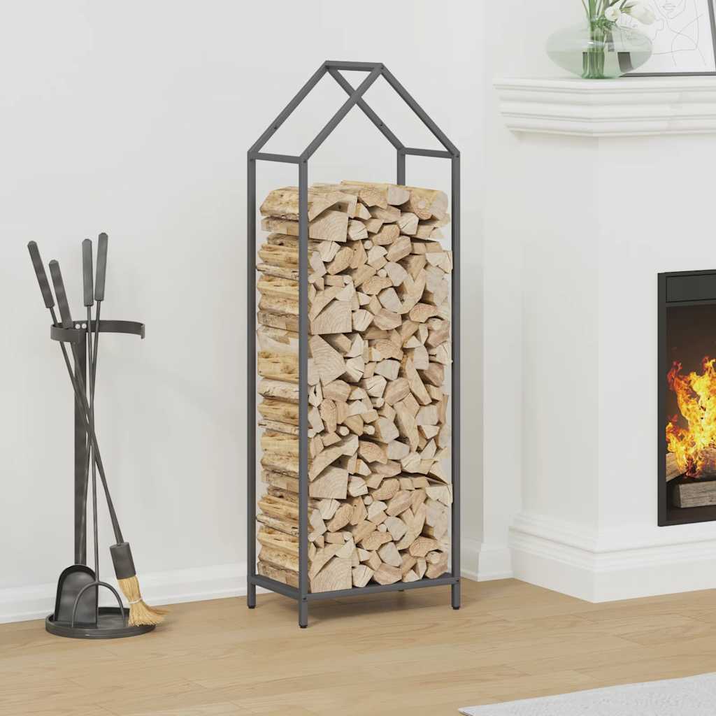 Firewood Rack Anthracite 40x25x120 cm Cold-rolled steel