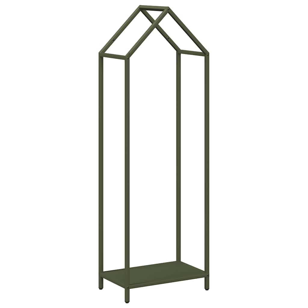 Firewood Rack Olive Green 40x25x120 cm Cold-rolled steel