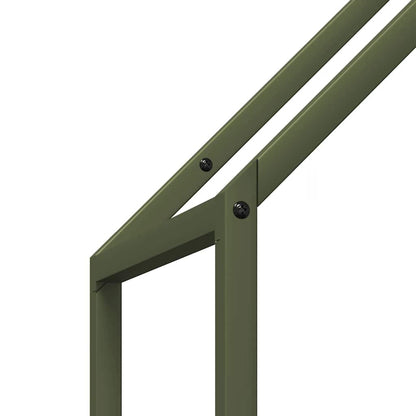 Firewood Rack Olive Green 40x25x120 cm Cold-rolled steel