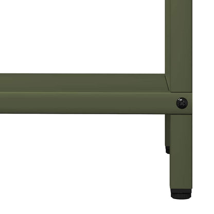 Firewood Rack Olive Green 40x25x120 cm Cold-rolled steel