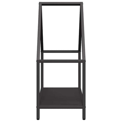 Firewood Rack Black 60x25x60 cm Cold-rolled steel